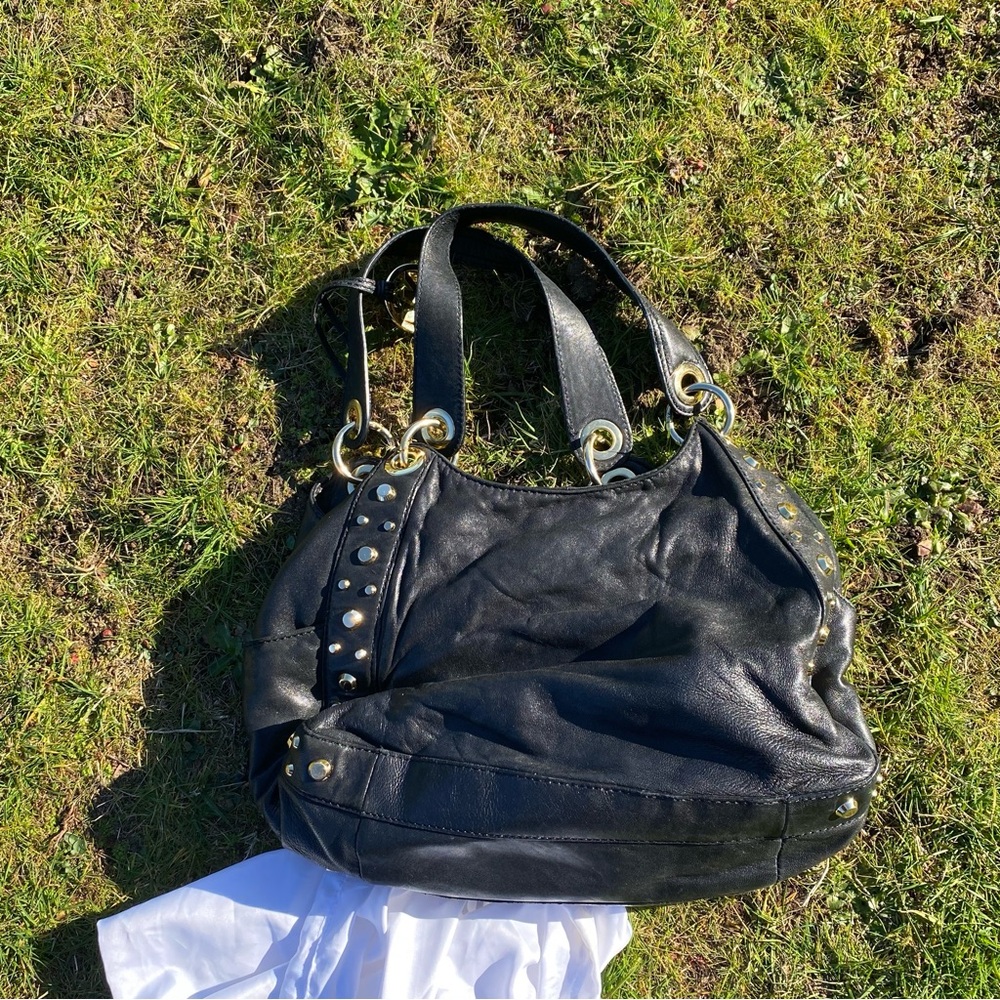 MICHAEL Michael Kors Black Studded Shoulder Bag